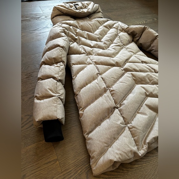 Soia & Kyo Sporty Down Jacket Coat Parka Size Large Brushed Fawn - Picture 7 of 16